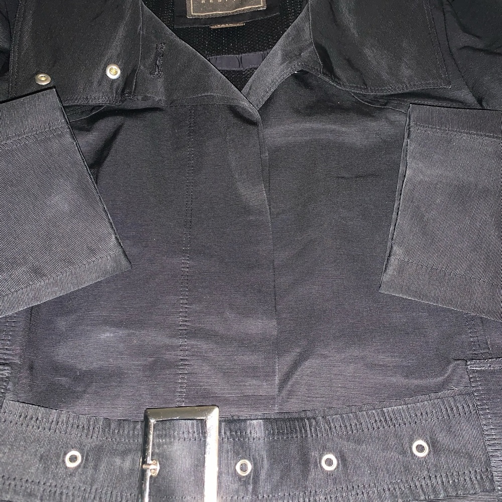 GEOX. Respira Breathable Jacket. Button front w/ wrap tie. Sz 8 - Picture 4 of 14
